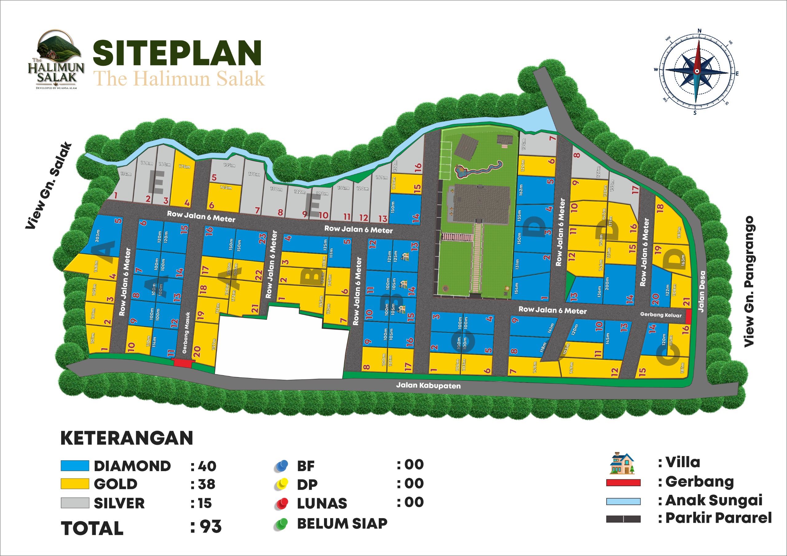 Siteplan The Halimun Salak